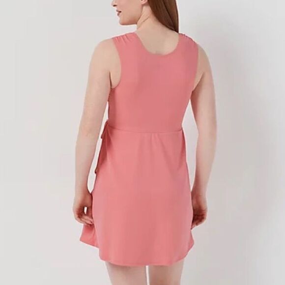 AmberNoon II by Dr. Erum Ilyas Surplice UFP 50 Wrap Swim Dress - Picture 2 of 3